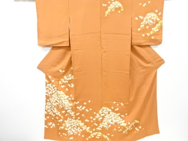 JAPANESE KIMONO / VINTAGE HOMONGI / SILK / EMBROIDERY / SAKURA & UME